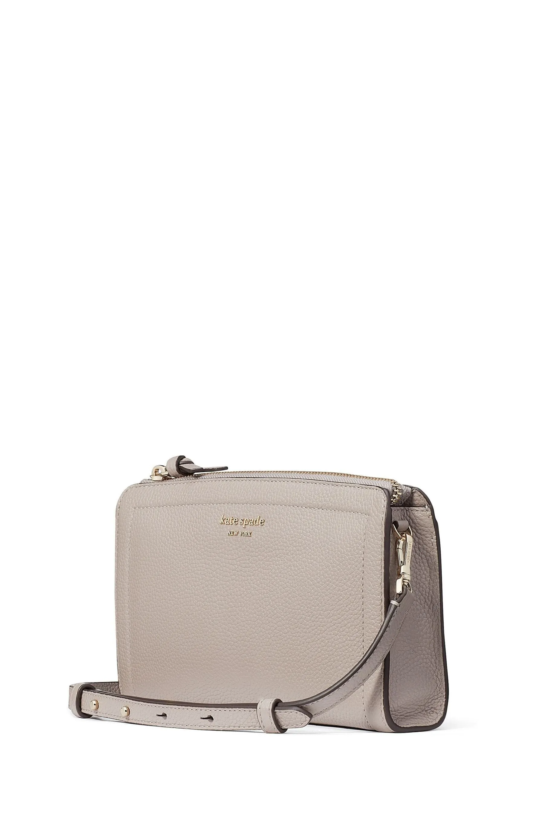 kate spade new york - Grigio piccola - Borsa a tracolla in pelle marroni con nodo