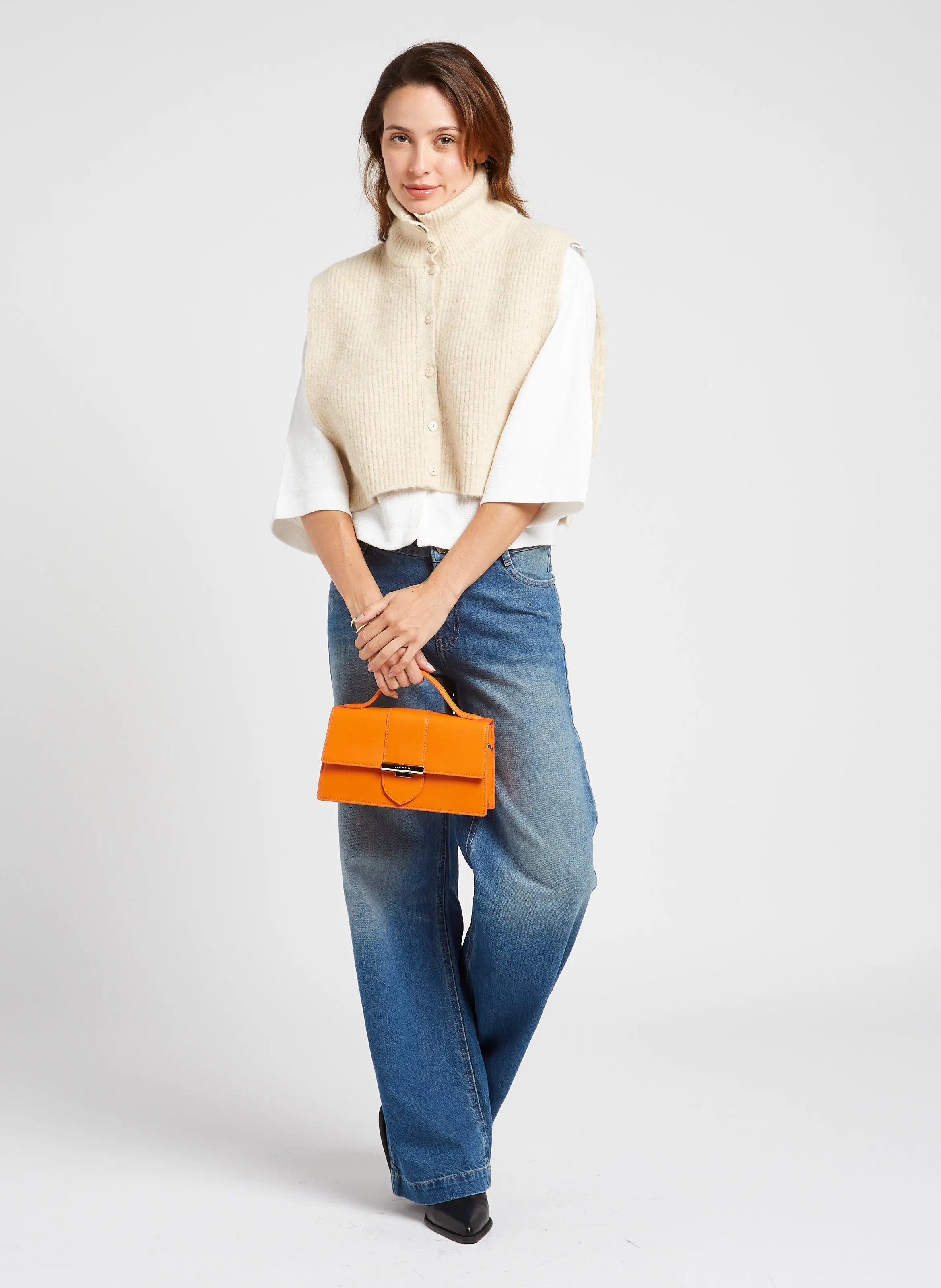  LANCASTER PARIS   PARIS ILY - Borsa a tracolla in pelle | Arancione