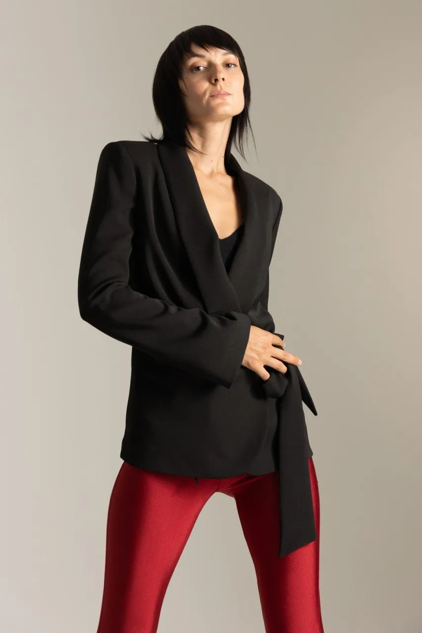Lya blazer con nodo Nero