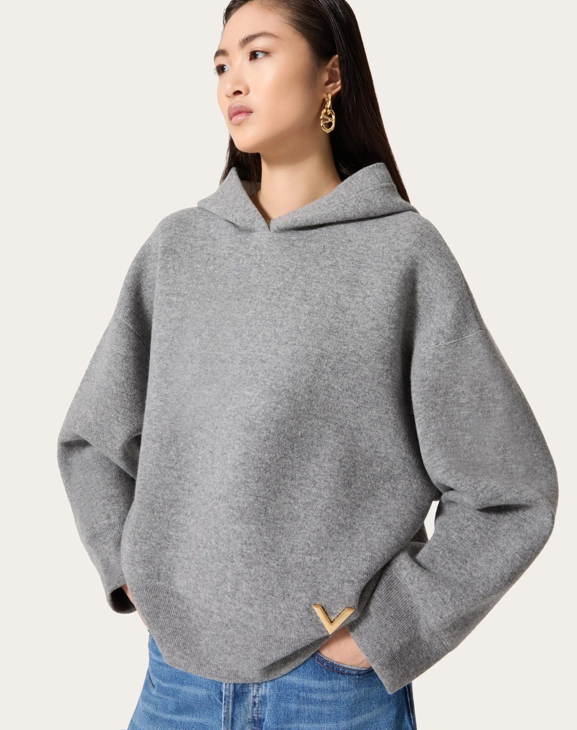 MAGLIA IN LANA E STRETCHED VISCOSE