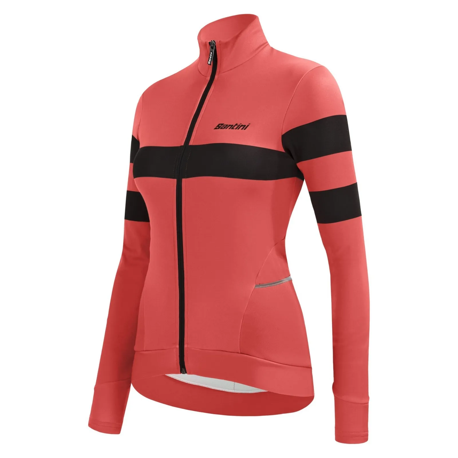 MAGLIA SANTINI CORAL BENGAL TERMICA W L/S GRANATINA CORALLO FLUO