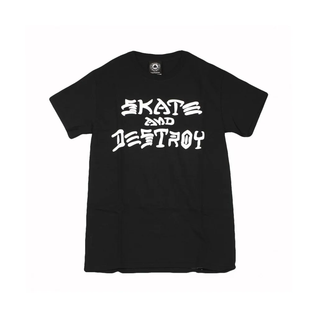 MAGLIETTA SKATE DESTROY BLACK/WHITE