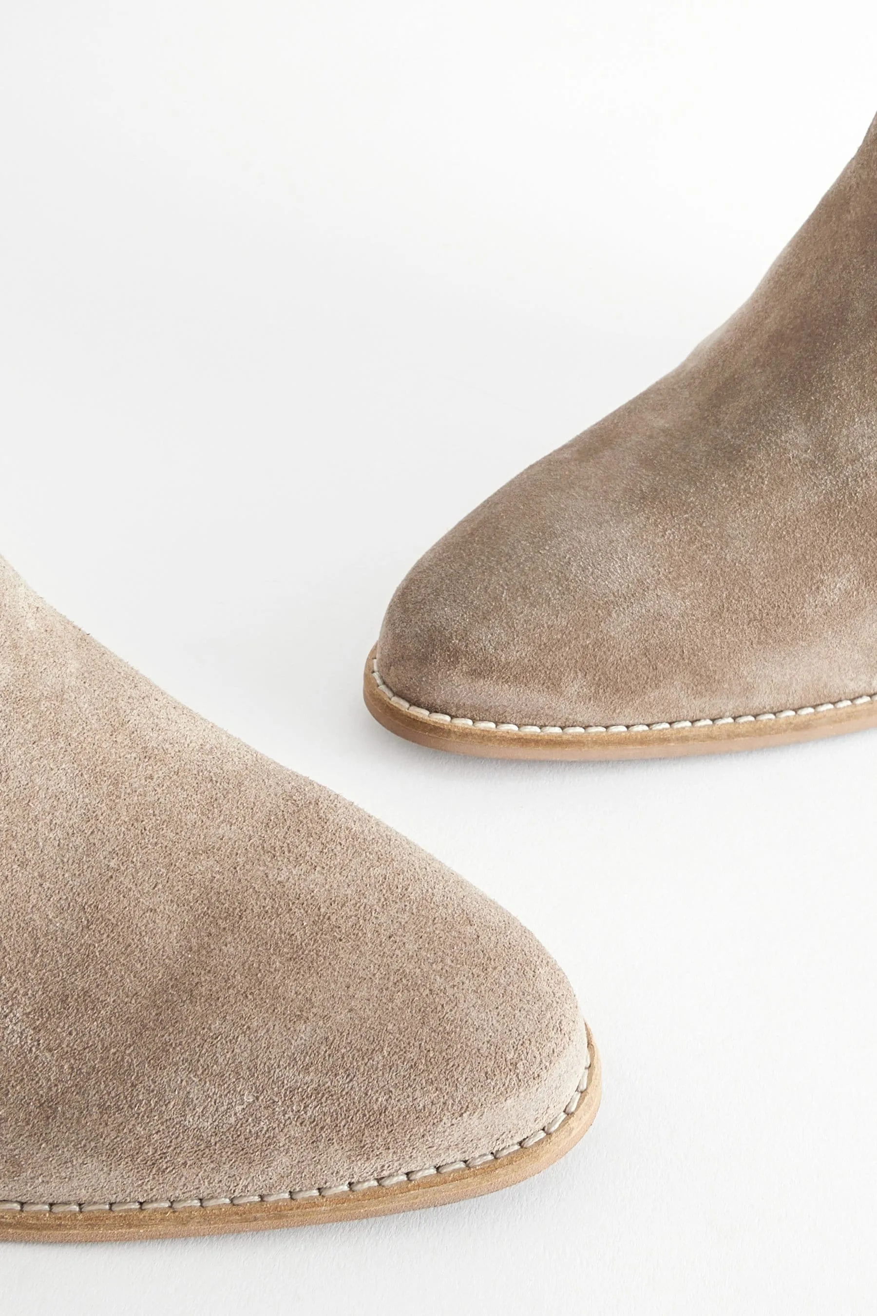 Marrone visone  - Forever Comfort® - Stivali stile western/cowboy con cuciture alla caviglia