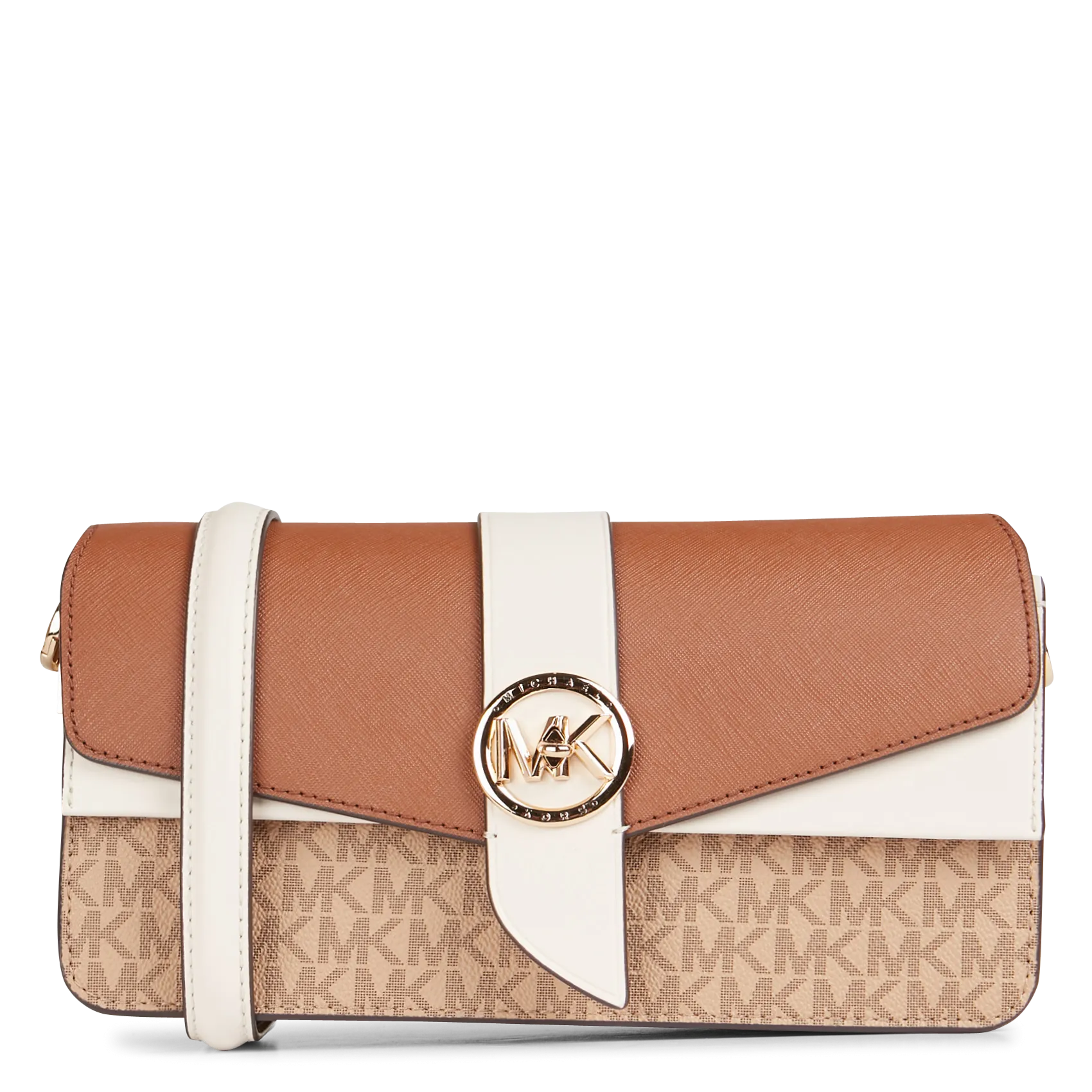  MICHAEL KORS   Borsa a spalla con monogramma | Marrone