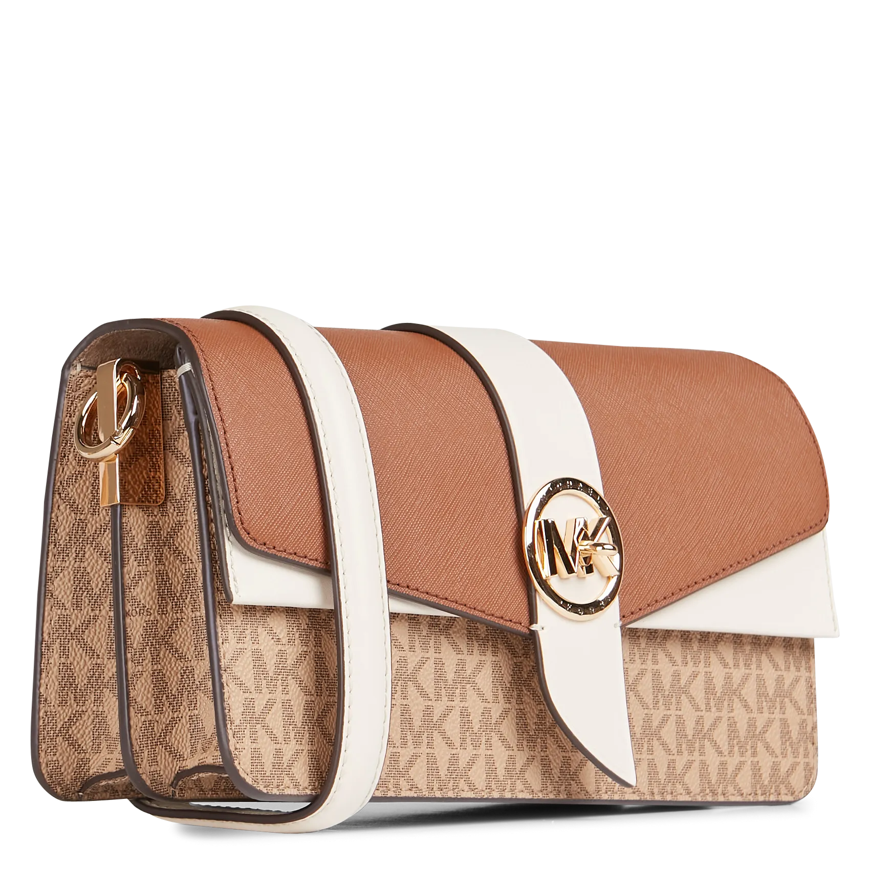  MICHAEL KORS   Borsa a spalla con monogramma | Marrone