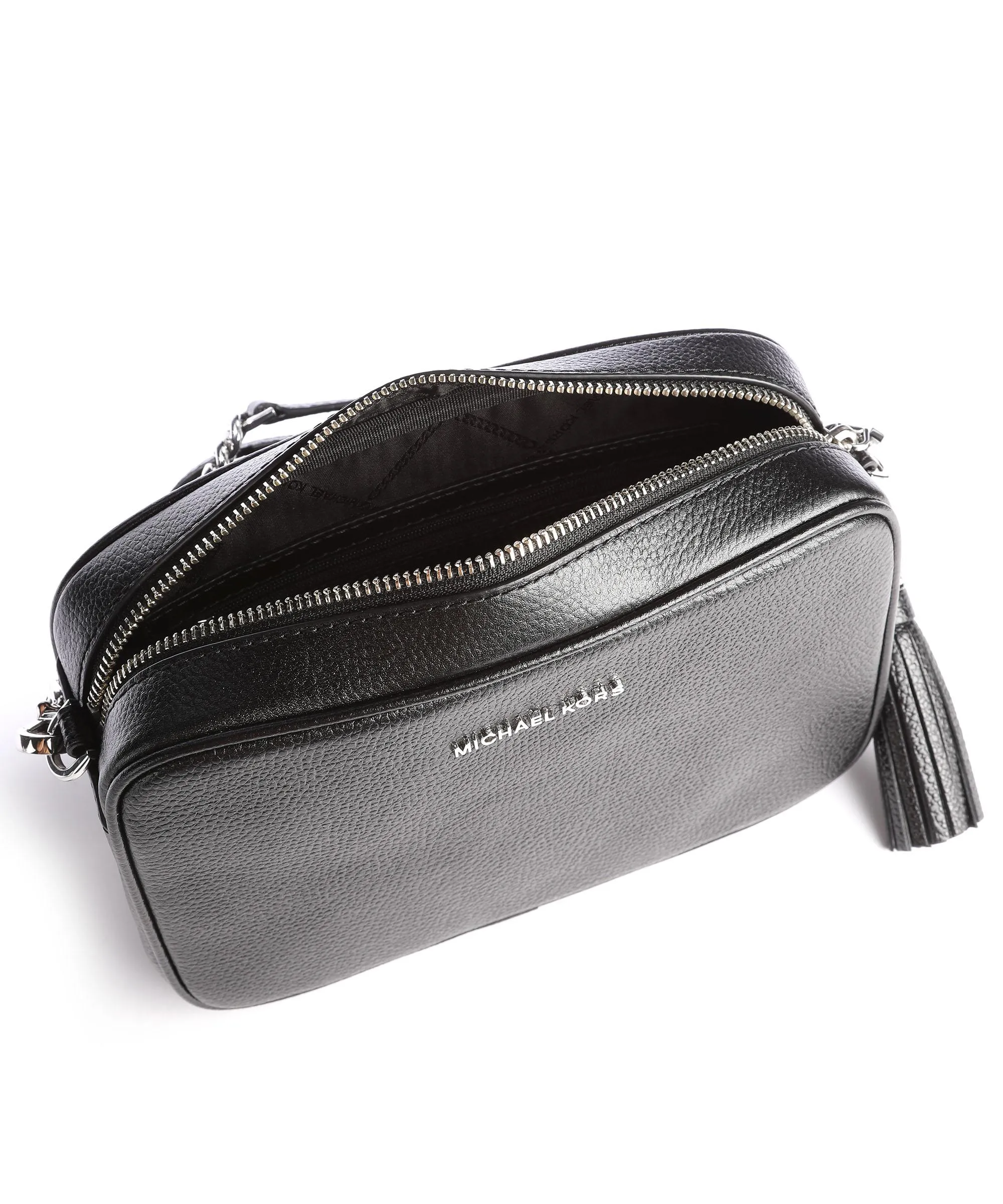  Michael Kors Jet Set Borsa a tracolla pelle di vacchetta grana nero  