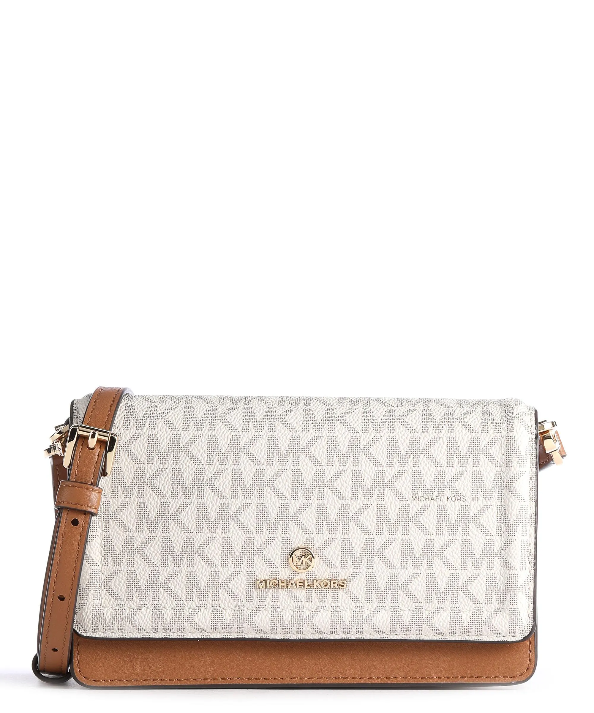  Michael Kors Jet Set Charm Borsa a tracolla pelle bovina avorio/marrone  