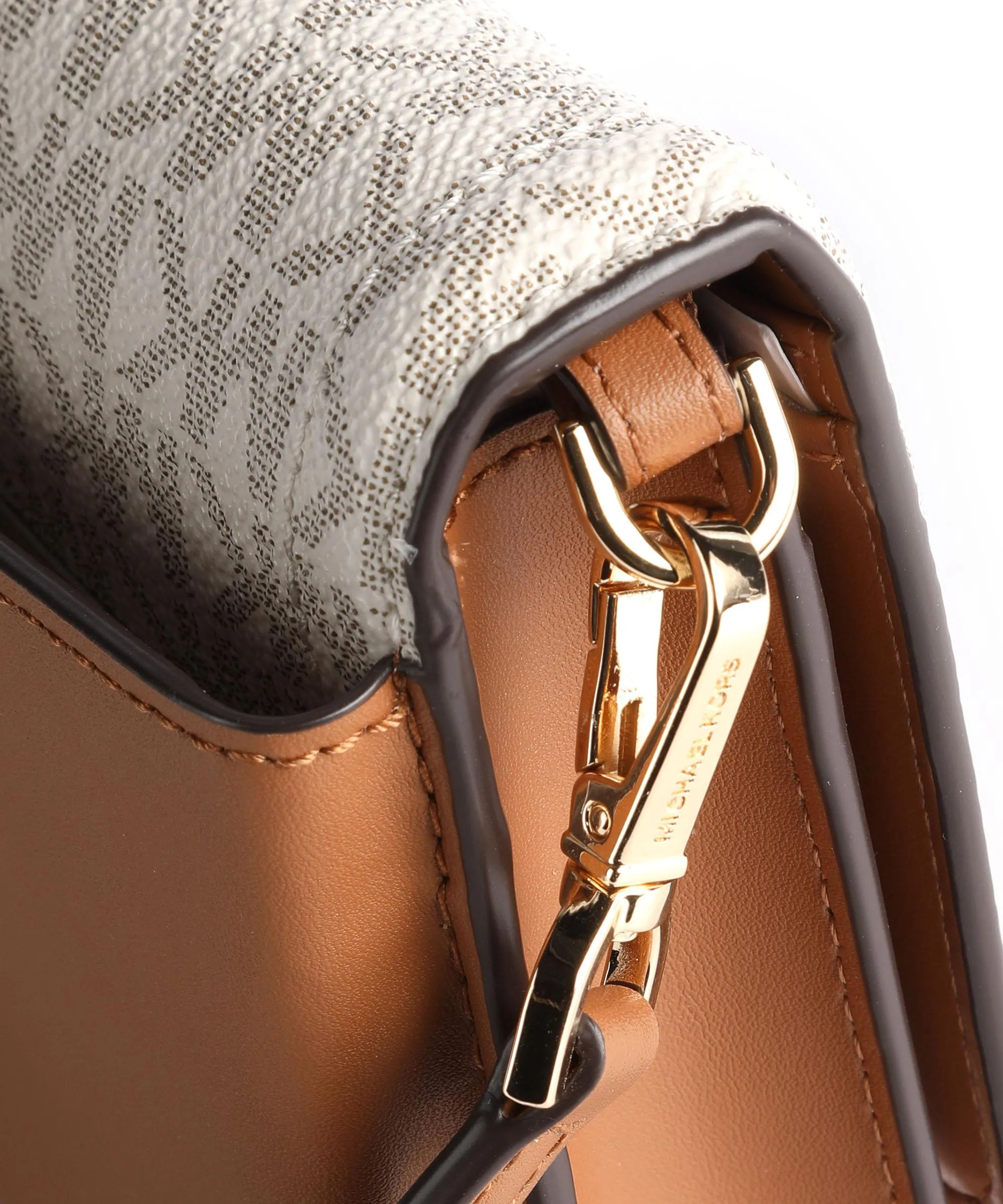  Michael Kors Jet Set Charm Borsa a tracolla pelle bovina avorio/marrone  
