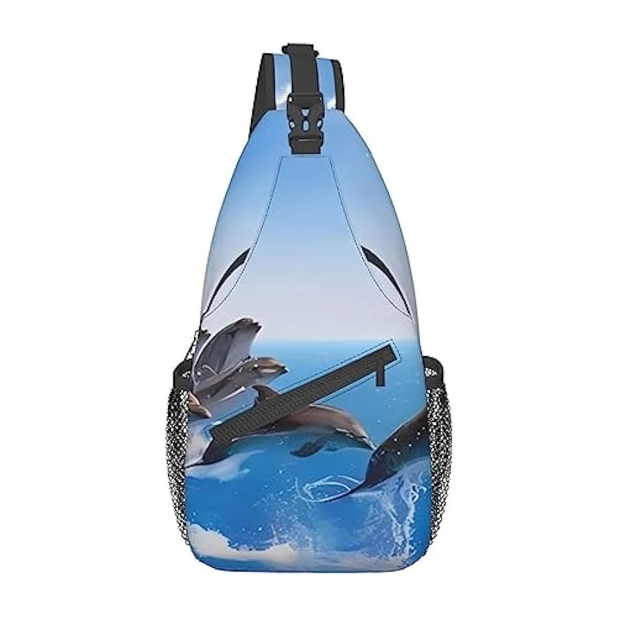 Mini borsa a tracolla da viaggio con stampa a croce da biliardo, per uomo e donna 145496036