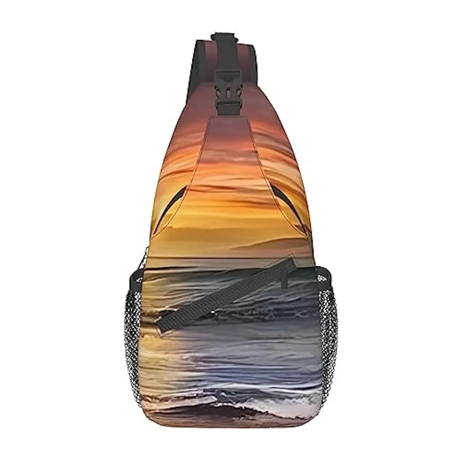 Mini borsa a tracolla da viaggio con stampa a croce da biliardo, per uomo e donna 145496036
