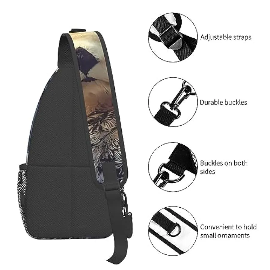 Mini borsa a tracolla da viaggio con stampa a croce da biliardo, per uomo e donna 145496036