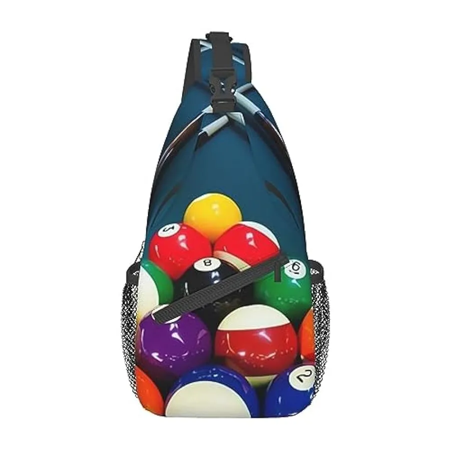 Mini borsa a tracolla da viaggio con stampa a croce da biliardo, per uomo e donna 145496036