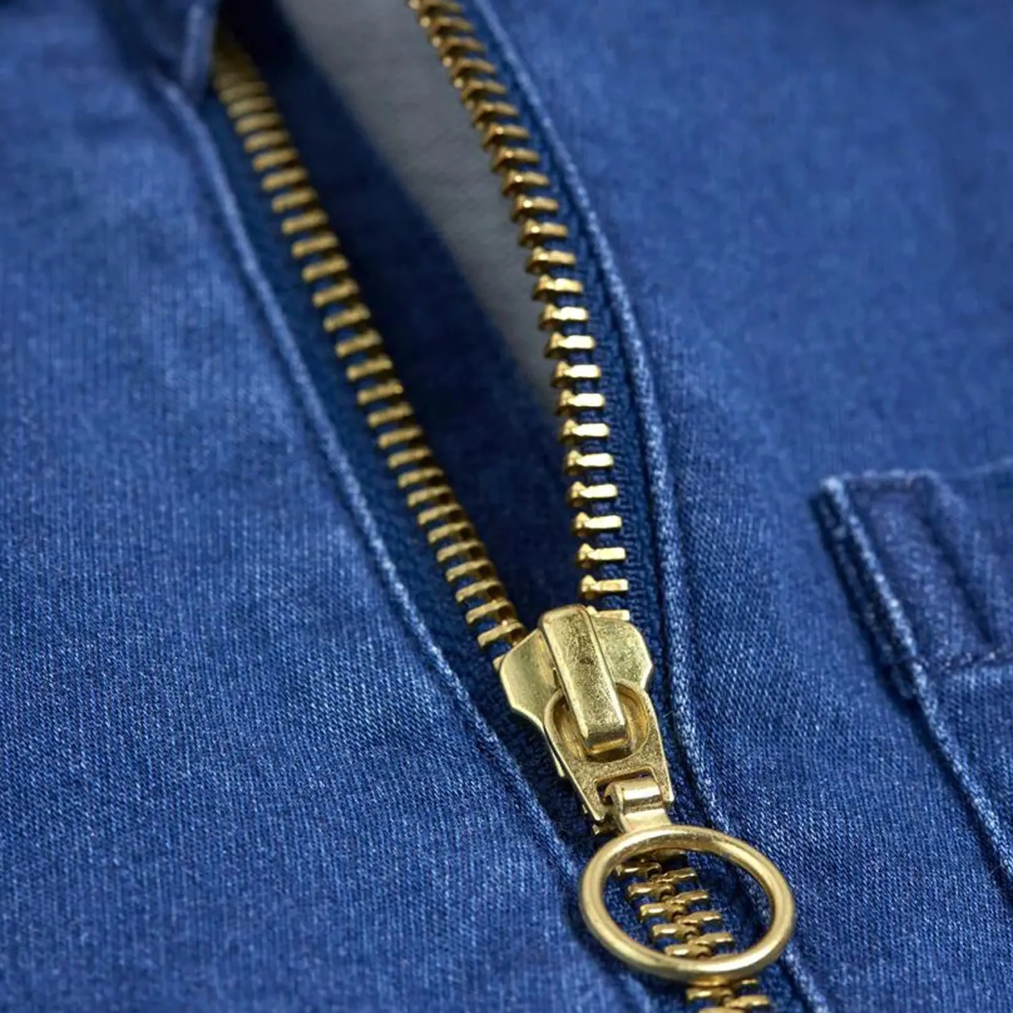 Mini Rodini tuta intera bambina in denim di cotone organico