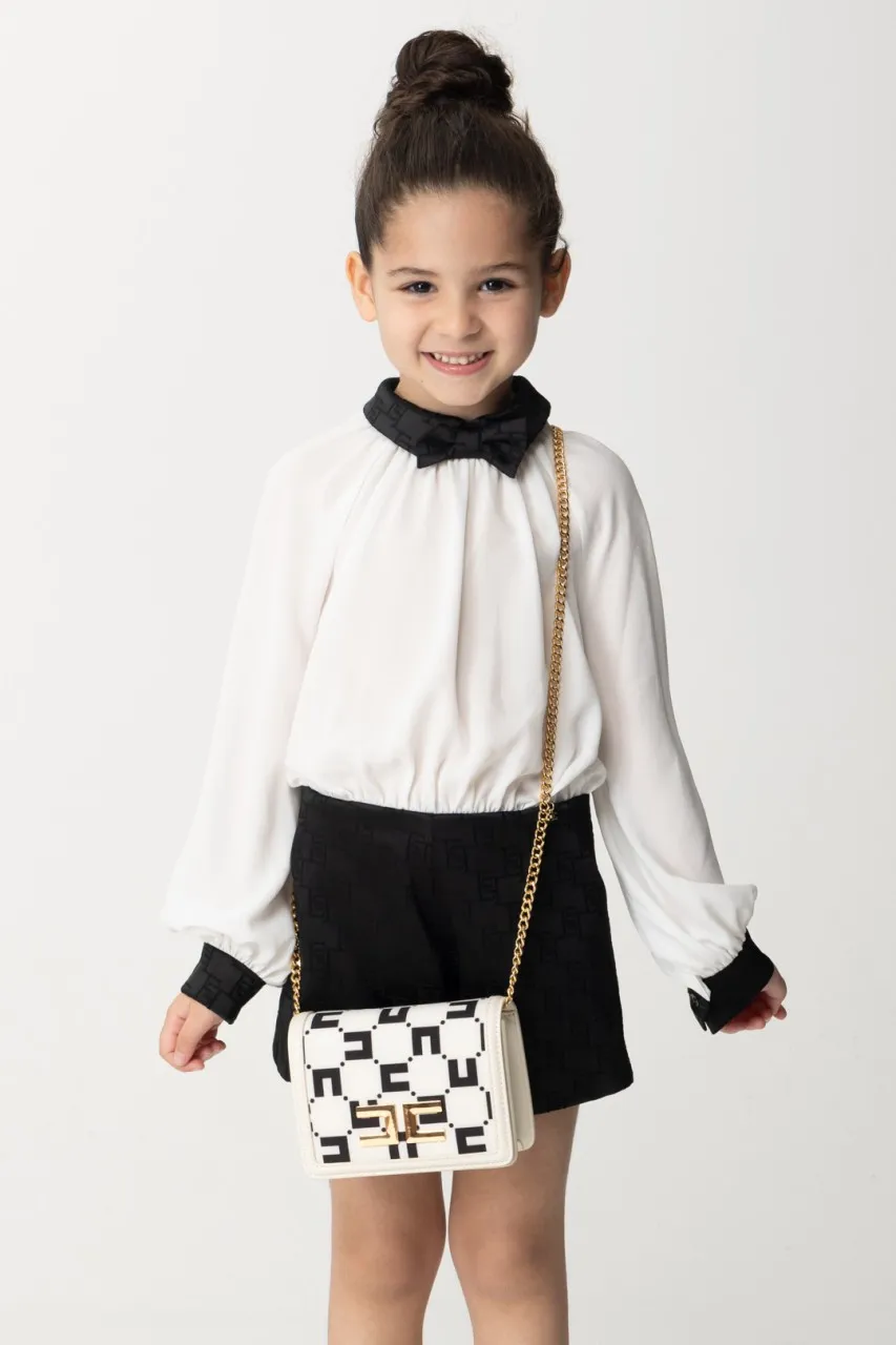 Mini tracolla con logo BUTTER/BLACK