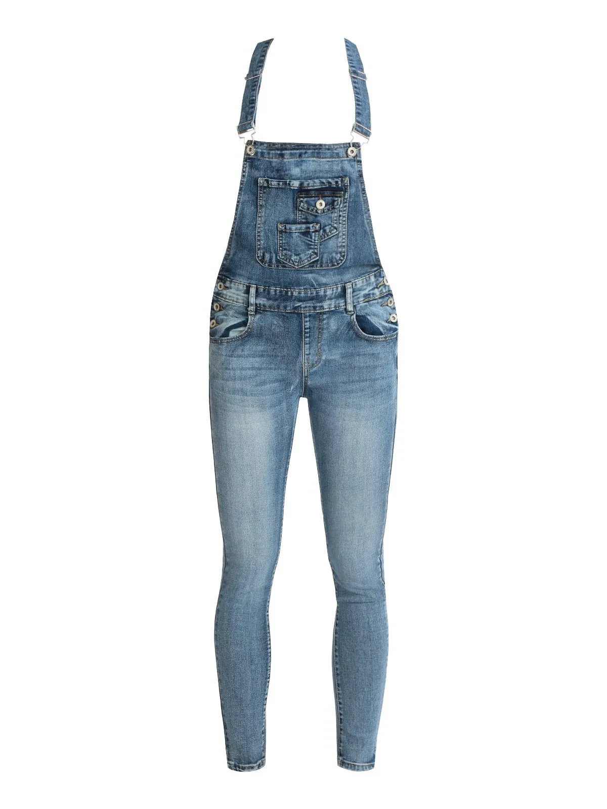 Miss Natalie Salopette longue en jean
