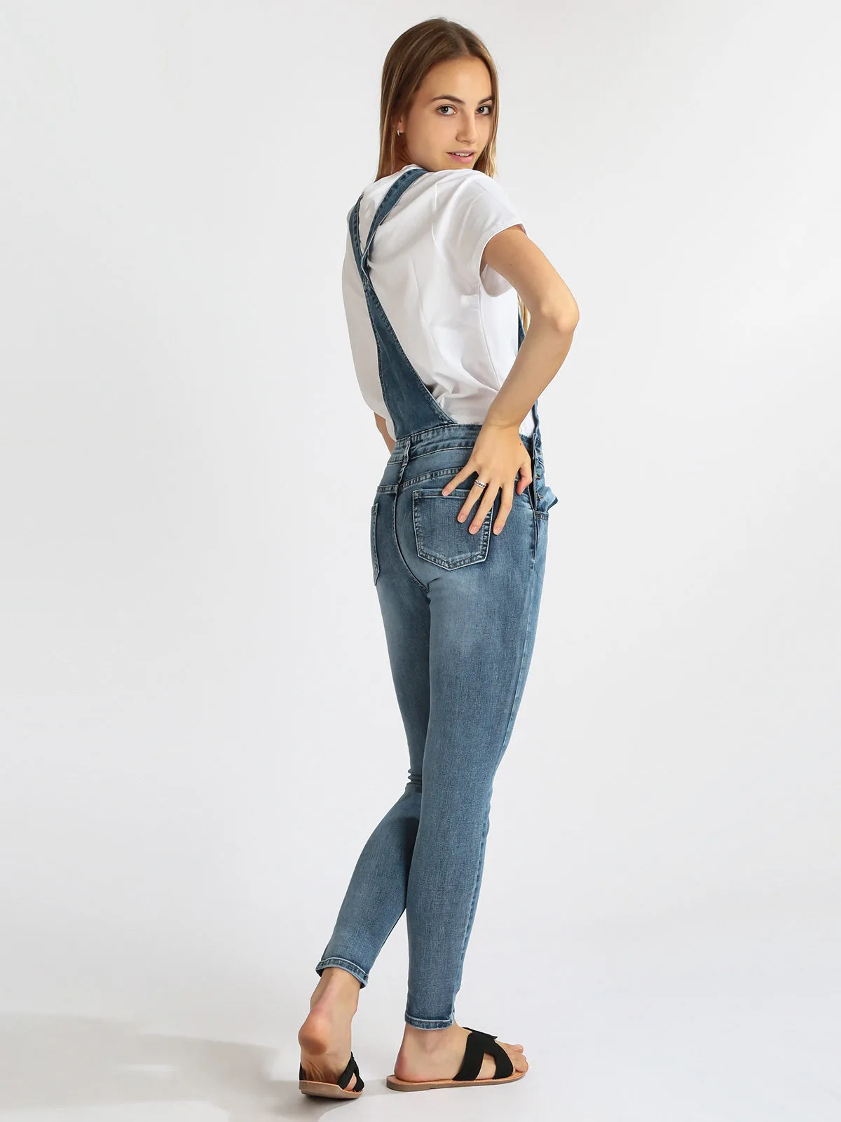 Miss Natalie Salopette longue en jean