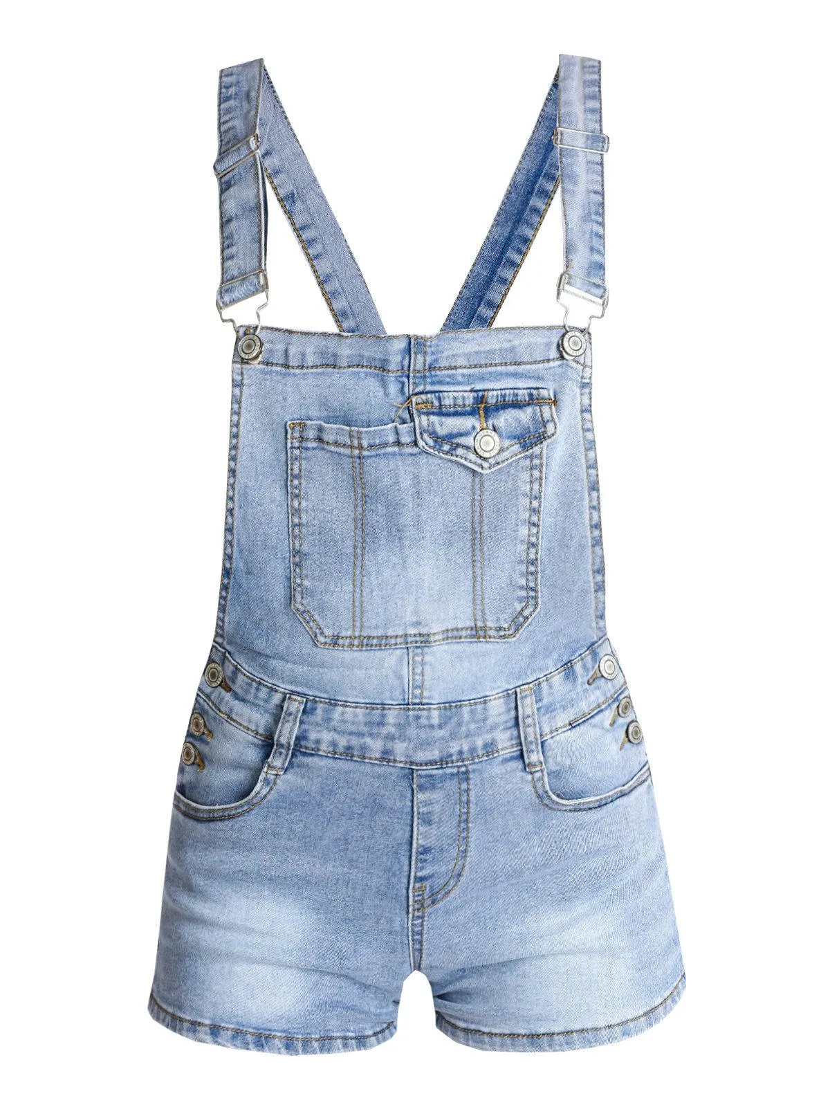 Miss Two Salopette courte en jean