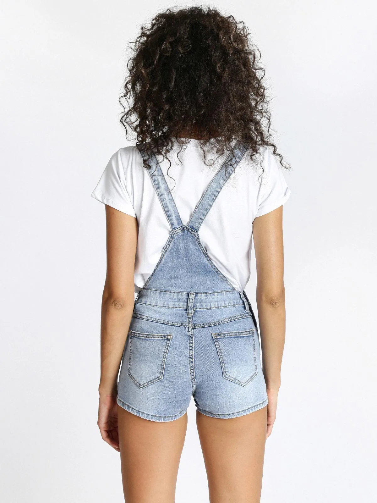 Miss Two Salopette courte en jean