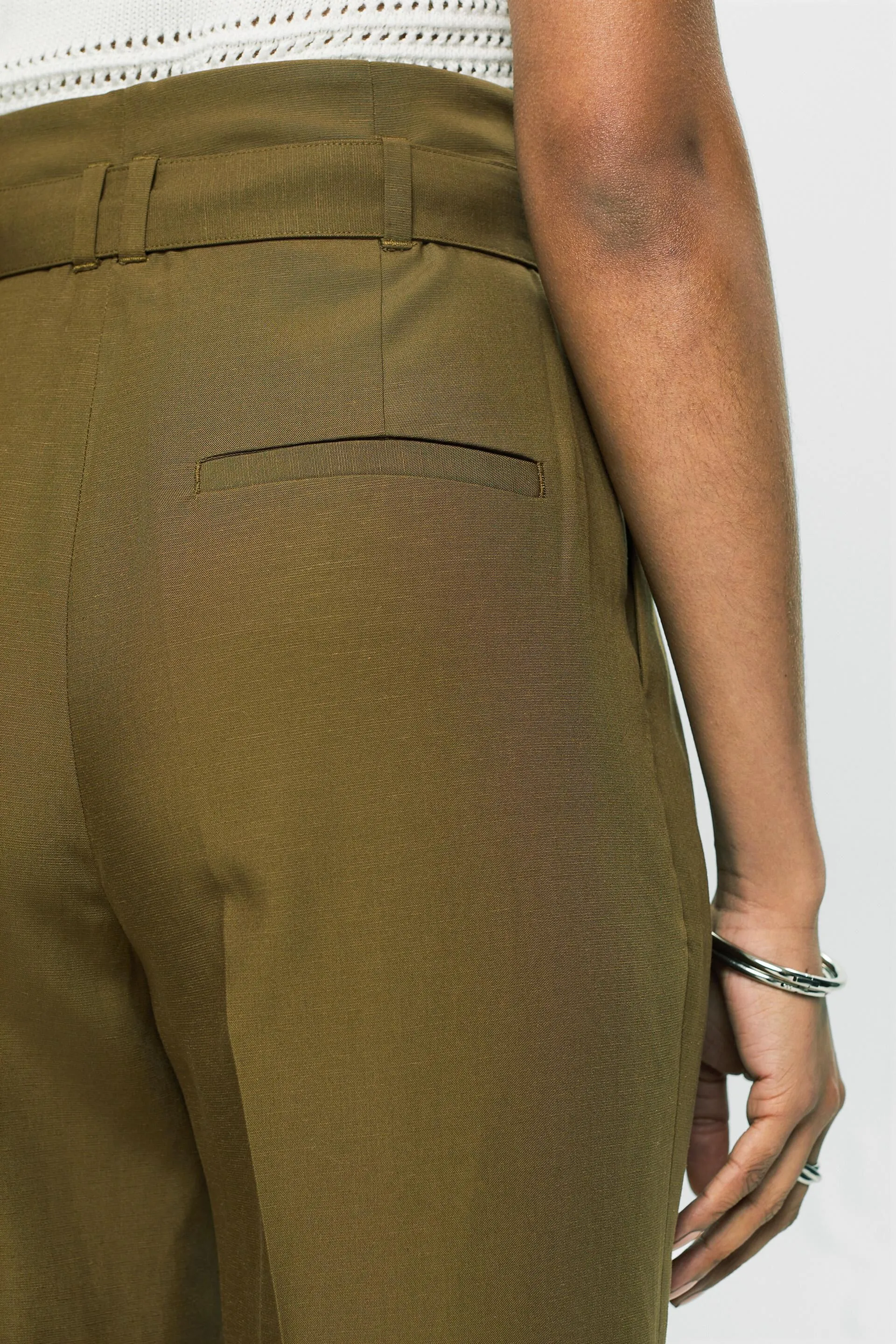 Mix and Match Pantaloni culotte cropped, vita alta
