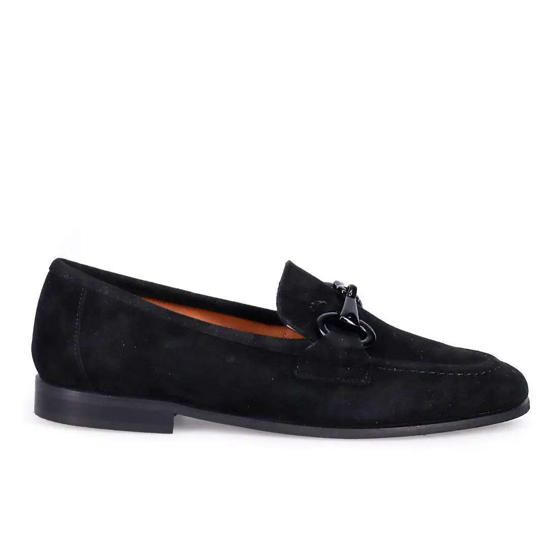Mocassino da donna Belle Vie in camoscio nero con morsetto
