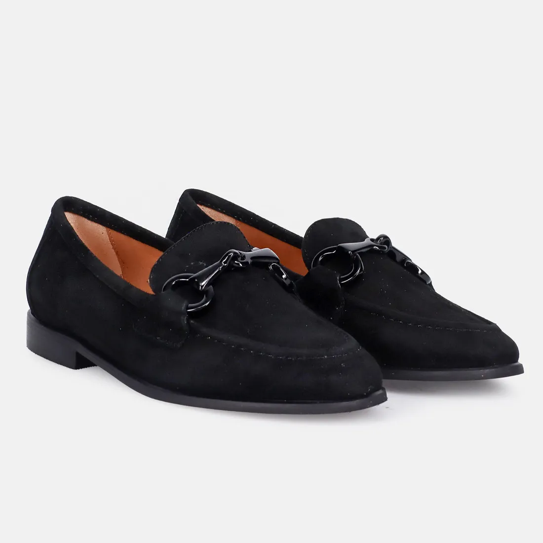Mocassino da donna Belle Vie in camoscio nero con morsetto