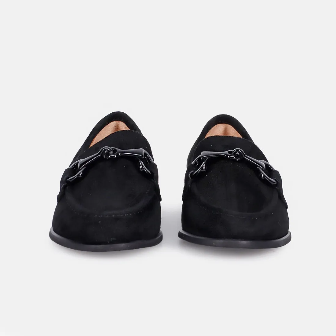 Mocassino da donna Belle Vie in camoscio nero con morsetto
