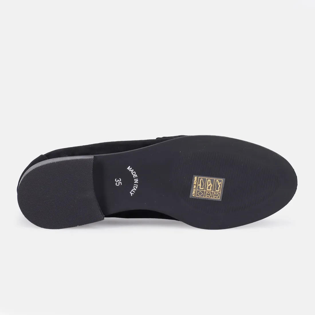 Mocassino da donna Belle Vie in camoscio nero con morsetto