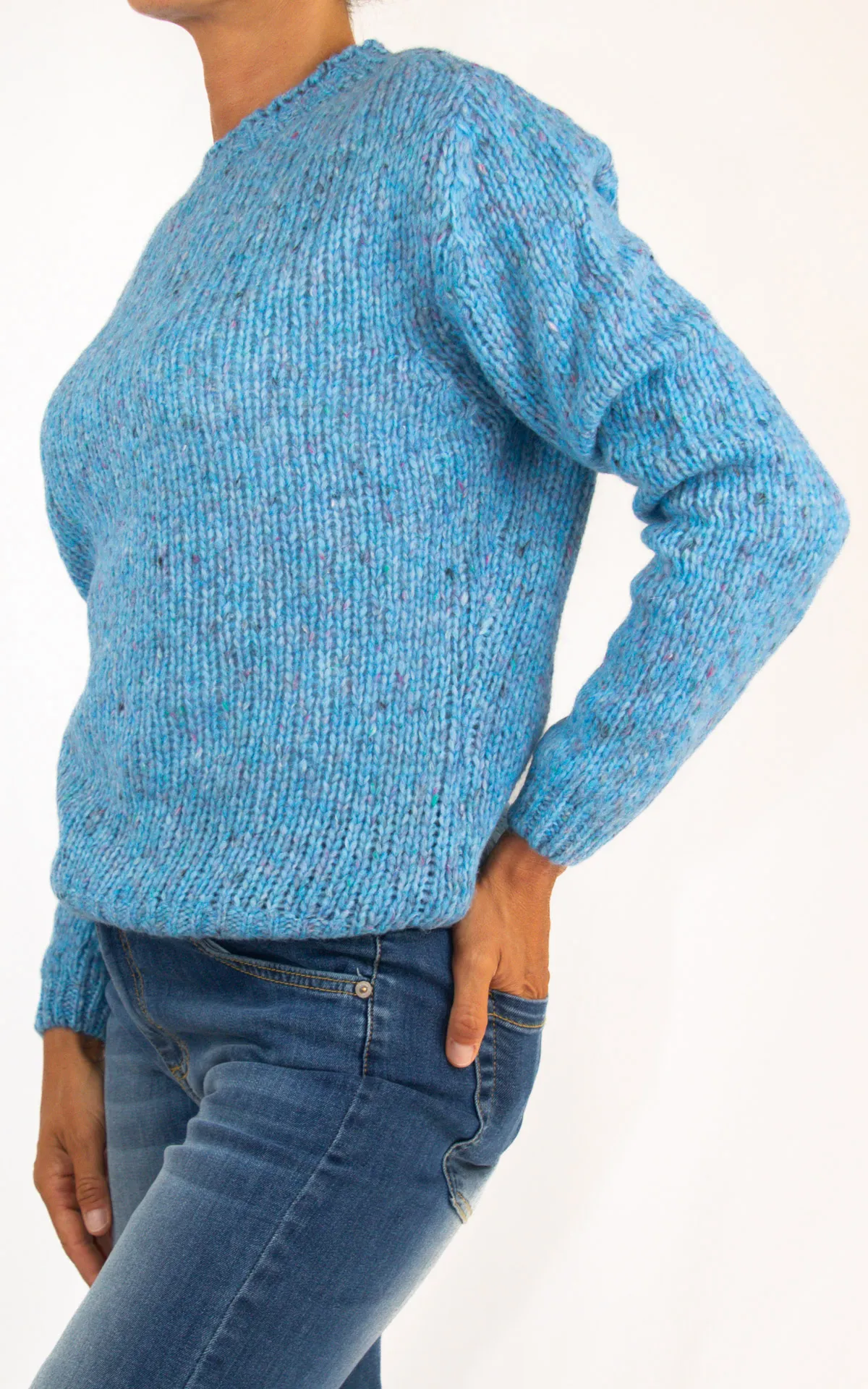 Off-On – maglia in lana – azzurro
