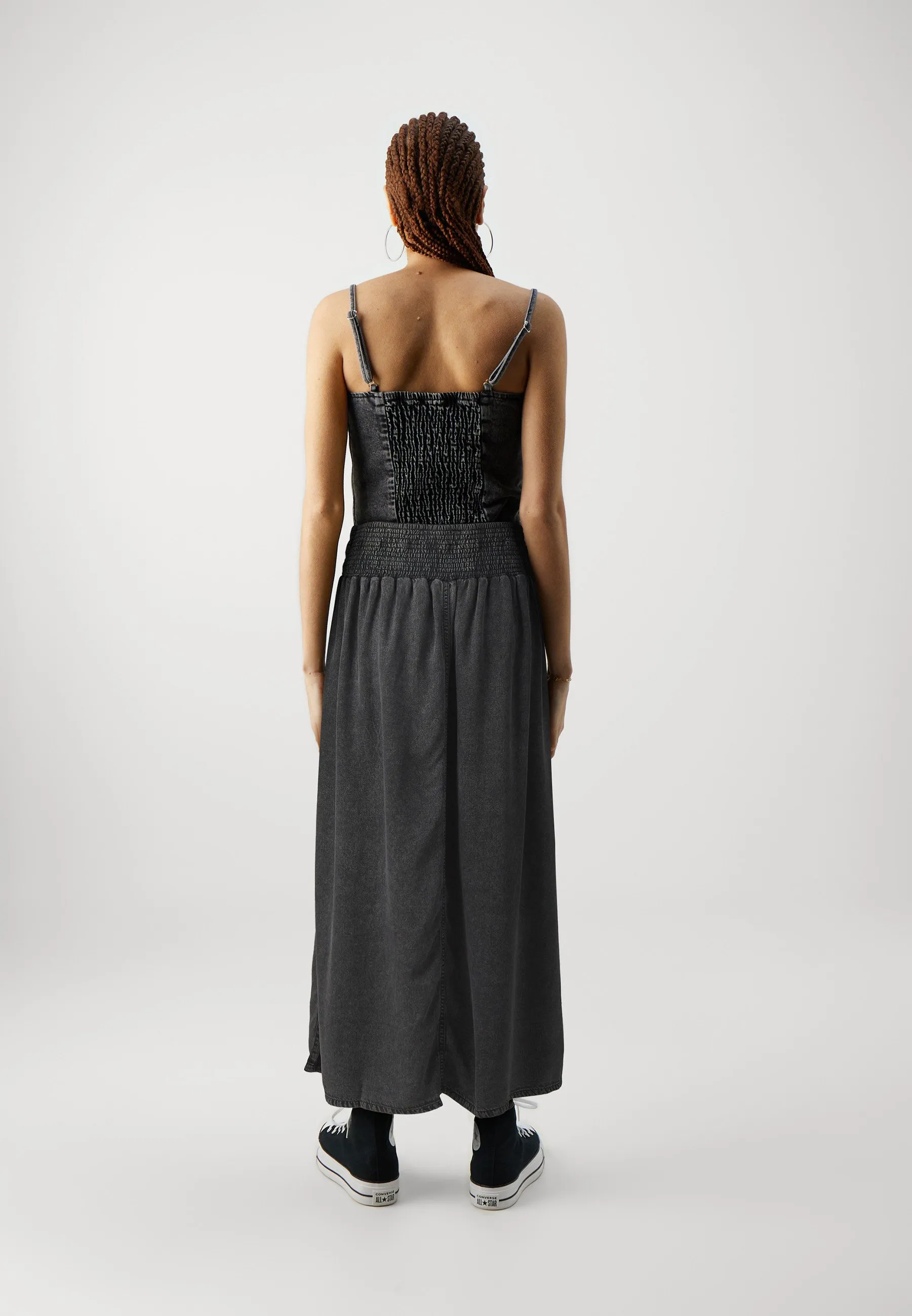 ONLBAHA LONG SMOCK SKIRT - Gonna a pieghe