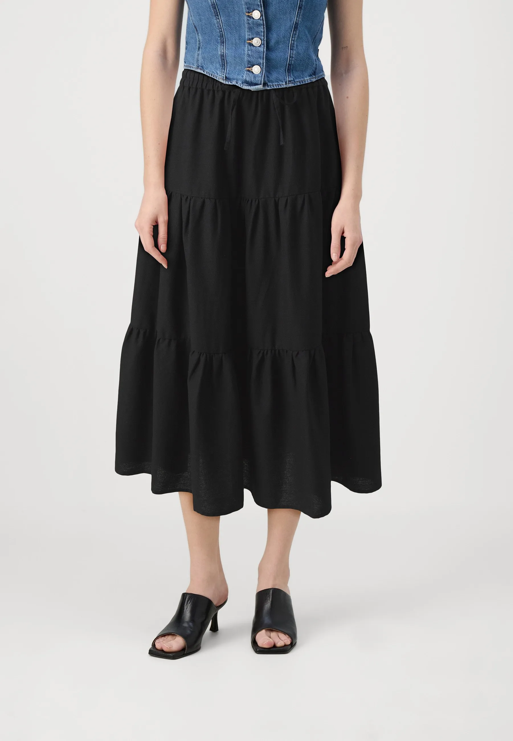 ONLNOELLE MIDI STRING SKIRT - Gonna a campana