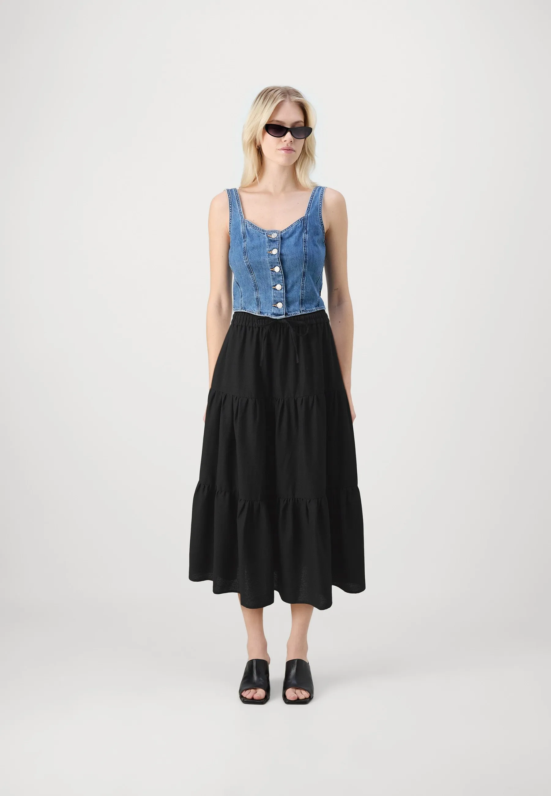 ONLNOELLE MIDI STRING SKIRT - Gonna a campana