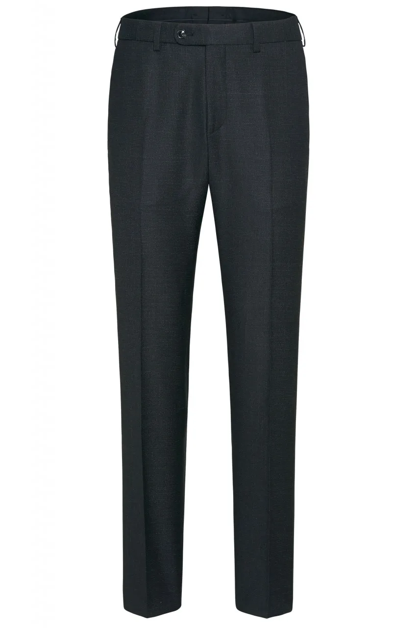 Pantalone grigio scuro a quadretti digel in pura lana