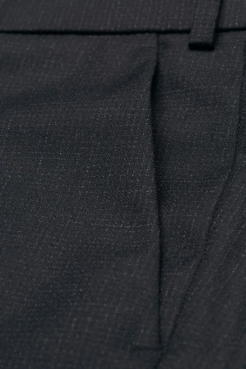 Pantalone grigio scuro a quadretti digel in pura lana