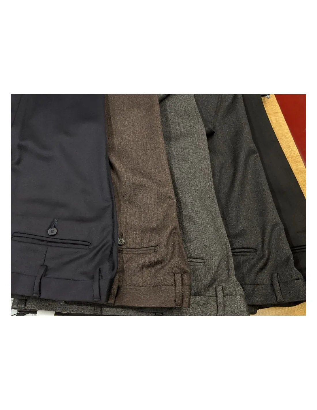 Pantalone in lana jaspe moro a/i ( pesante invernale )