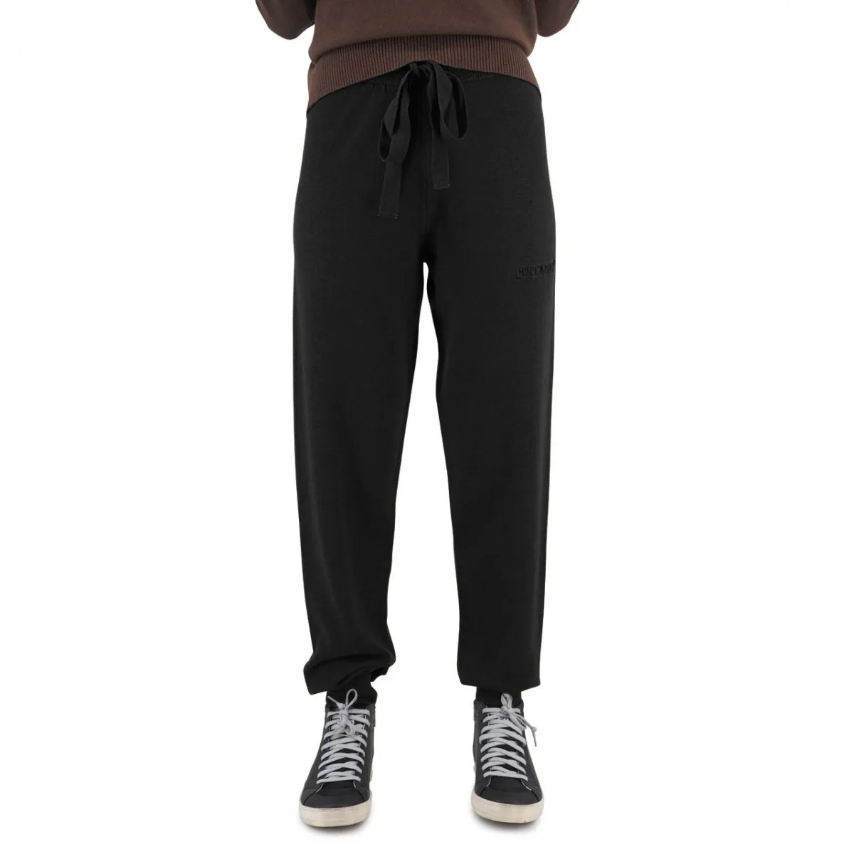 Pantalone In Maglia Con Polsino
