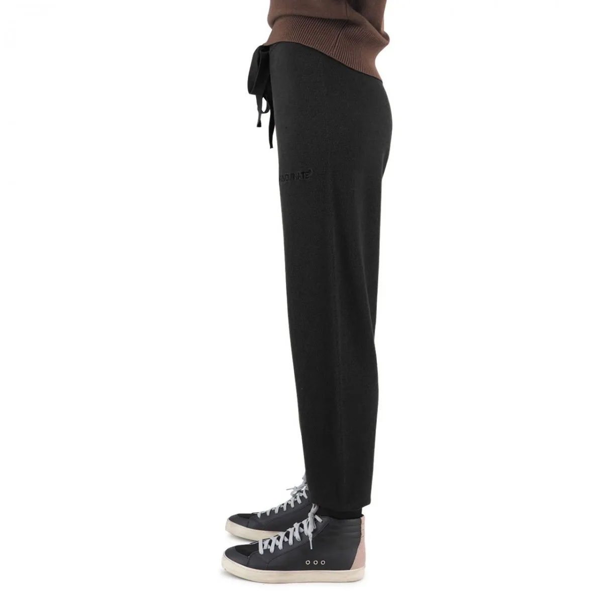 Pantalone In Maglia Con Polsino