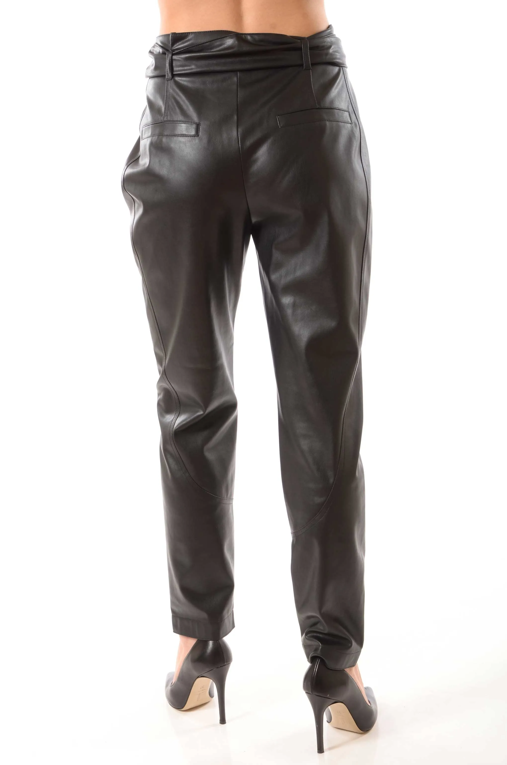 Pantalone in pelle sintetica