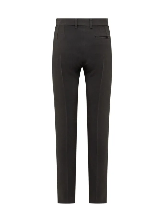 Pantaloni a vita alta con pieghe