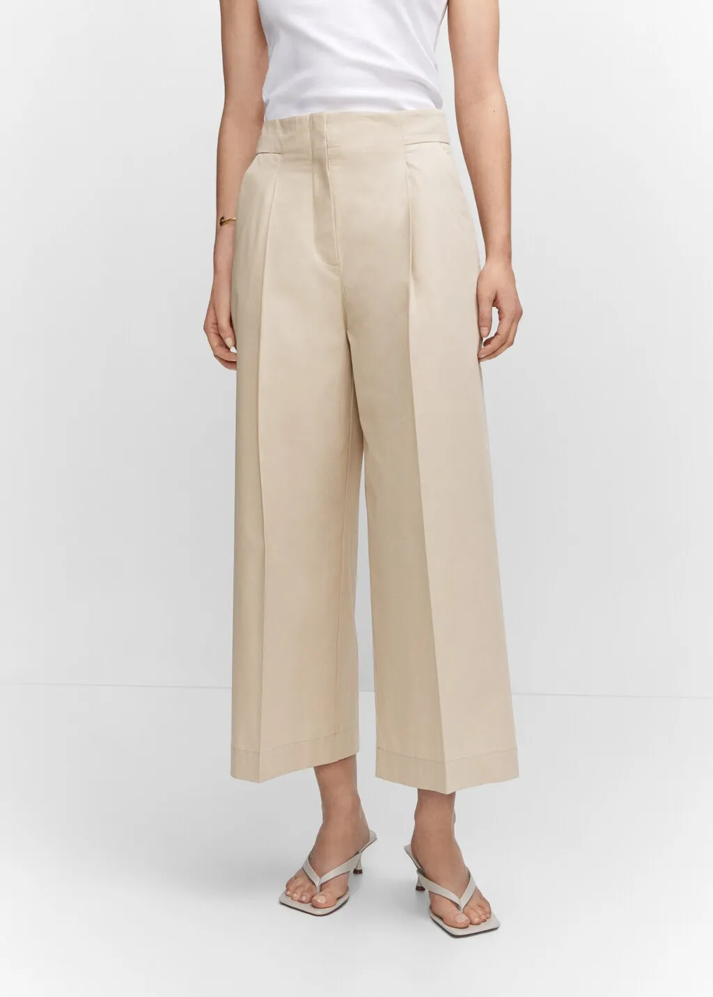 Pantaloni culotte cotone