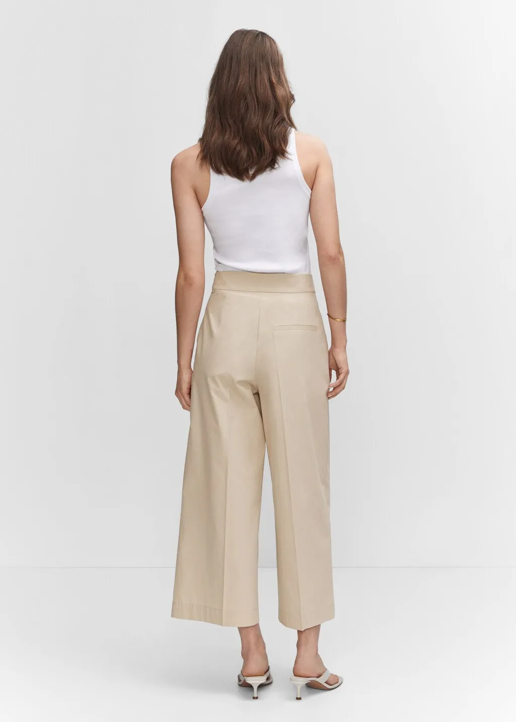 Pantaloni culotte cotone