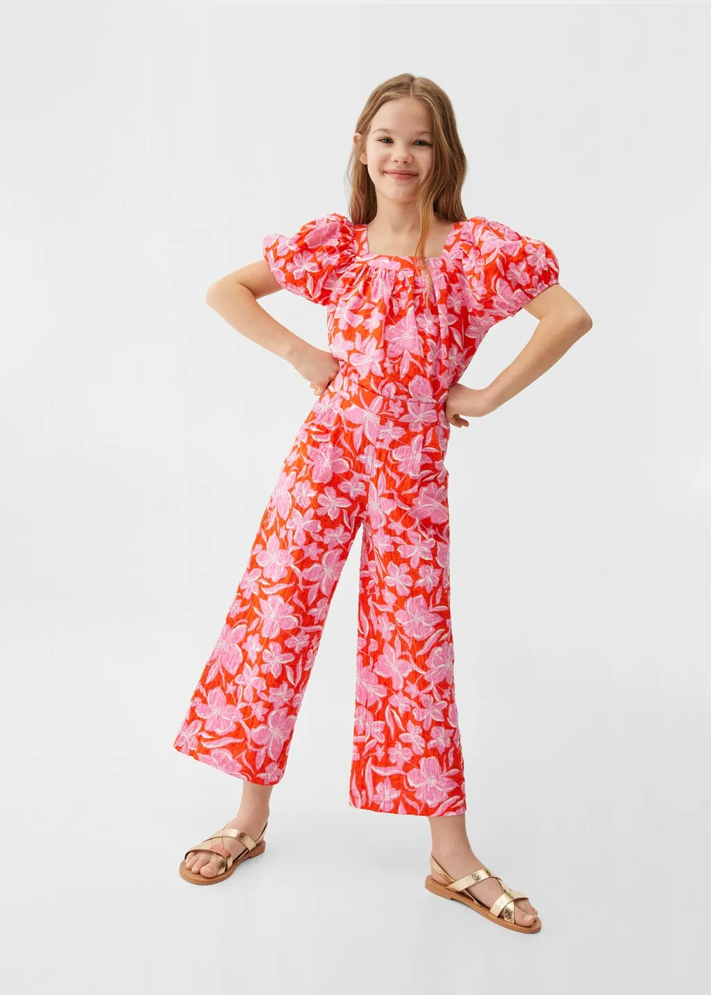 Pantaloni culotte fiori