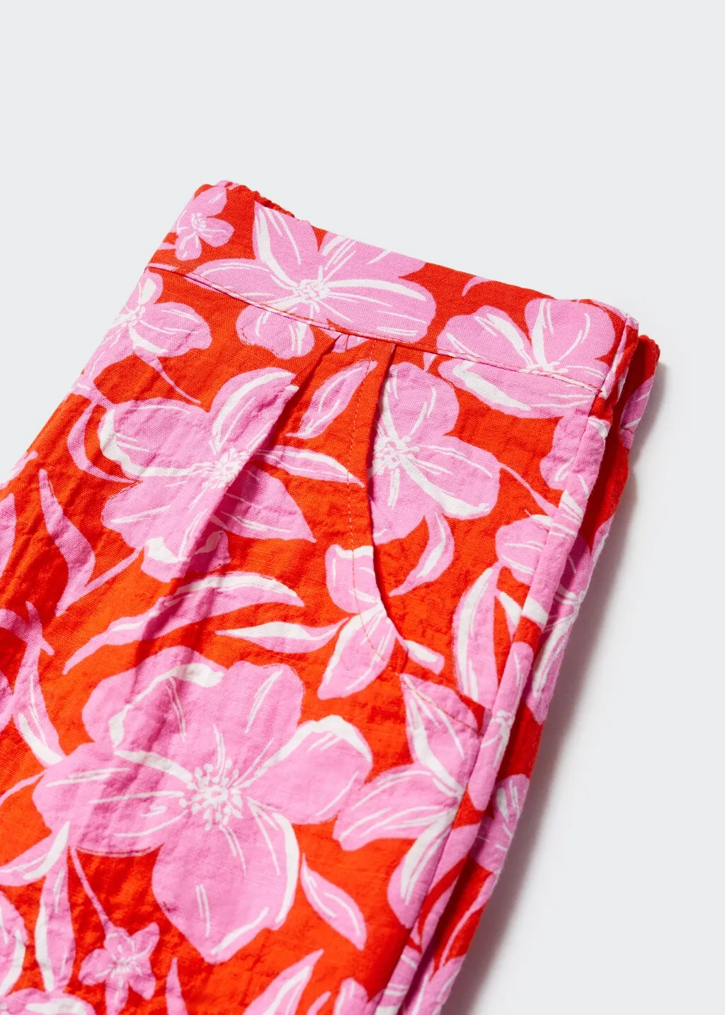 Pantaloni culotte fiori