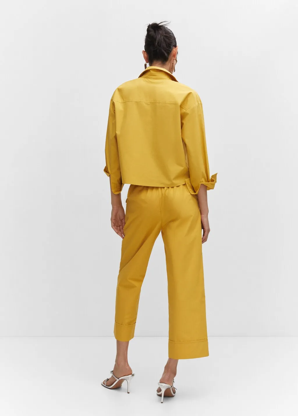 Pantaloni culotte pinces