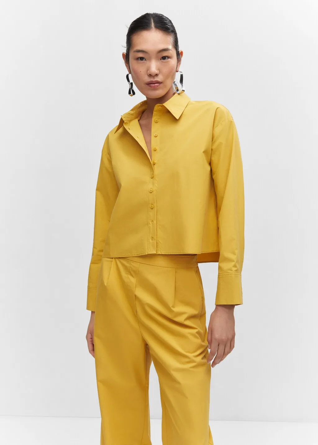 Pantaloni culotte pinces