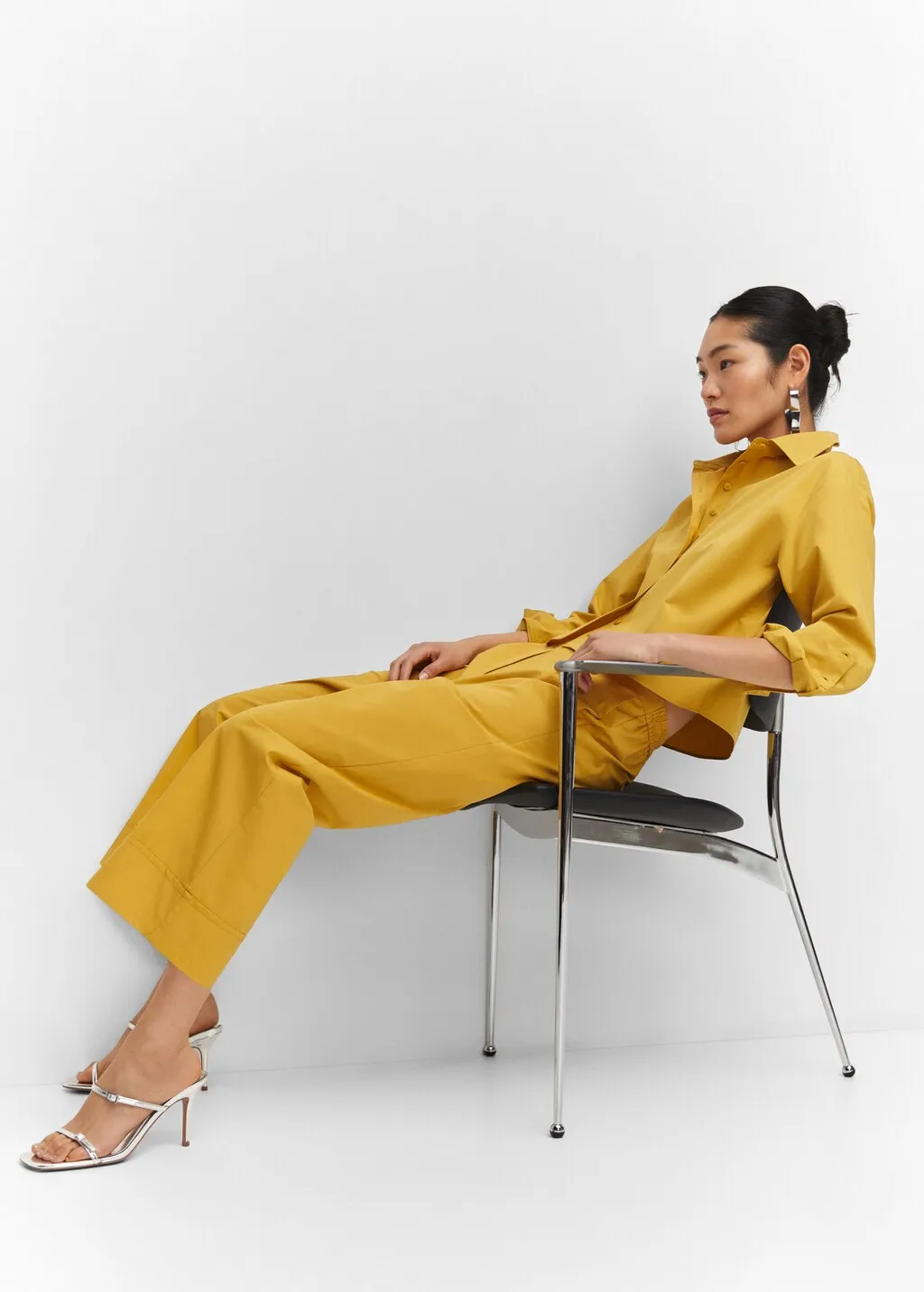 Pantaloni culotte pinces