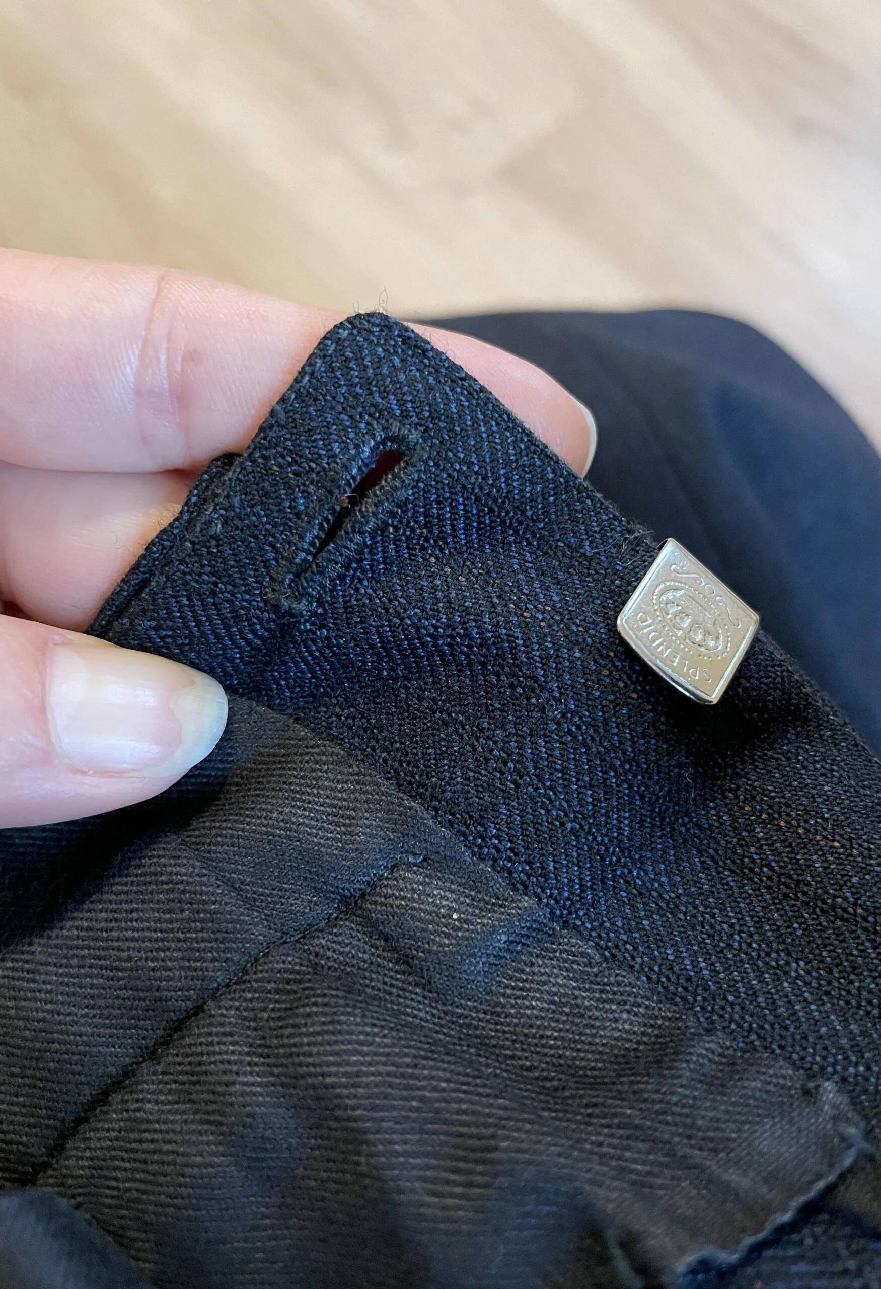Pantaloni sartoriali vintage anni ’50 in lana jacquard