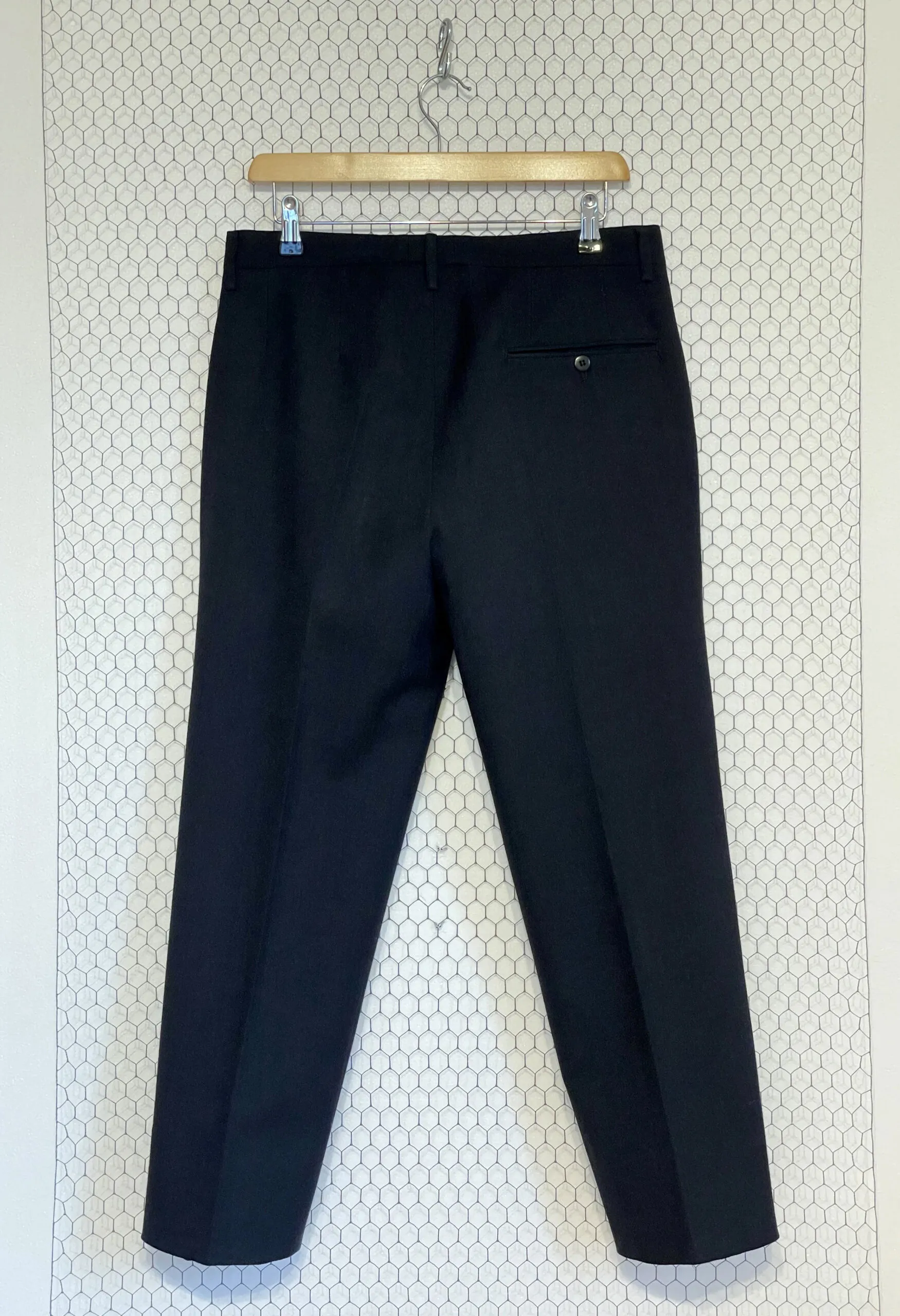 Pantaloni sartoriali vintage anni ’50 in lana jacquard