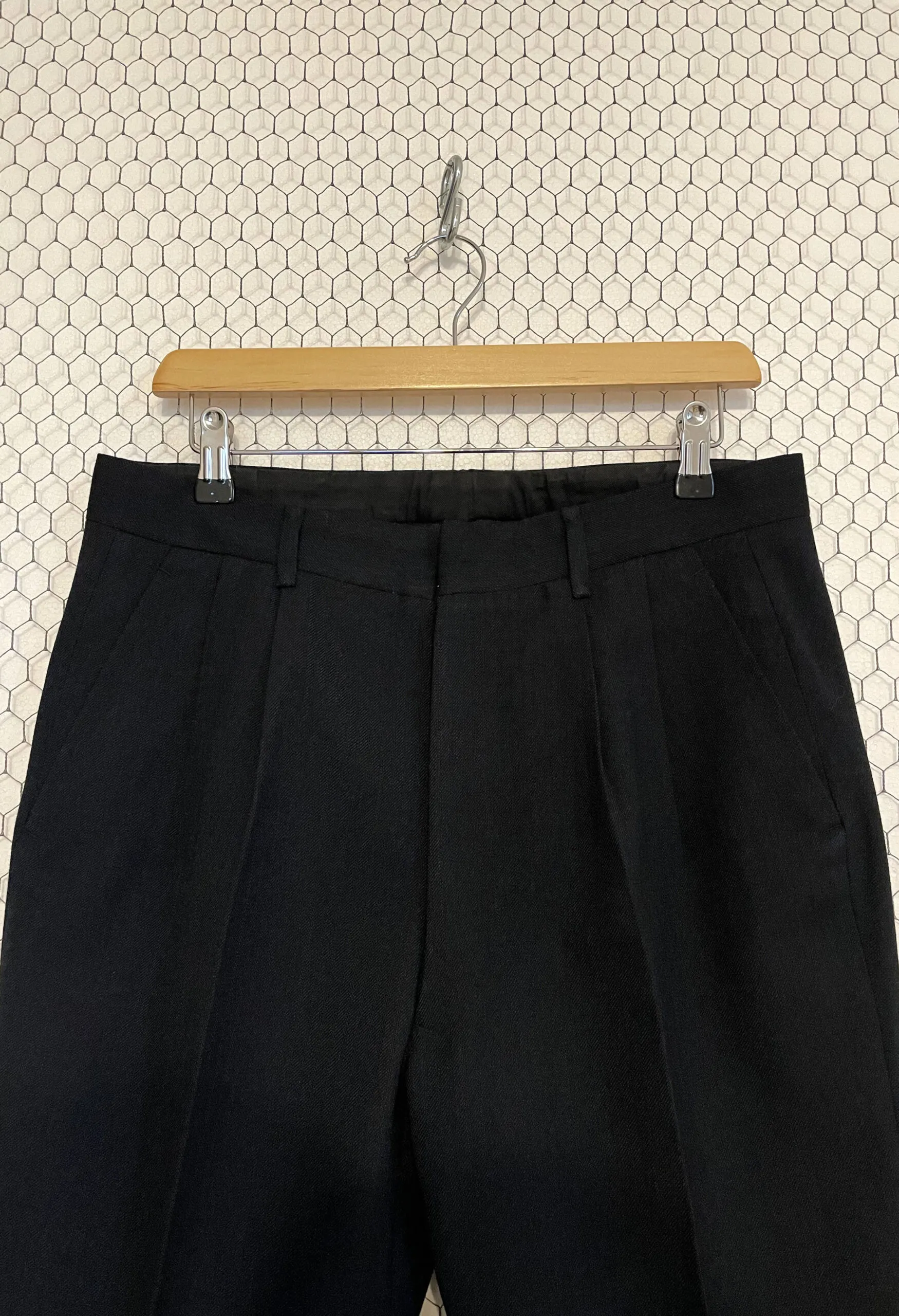 Pantaloni sartoriali vintage anni ’50 in lana jacquard