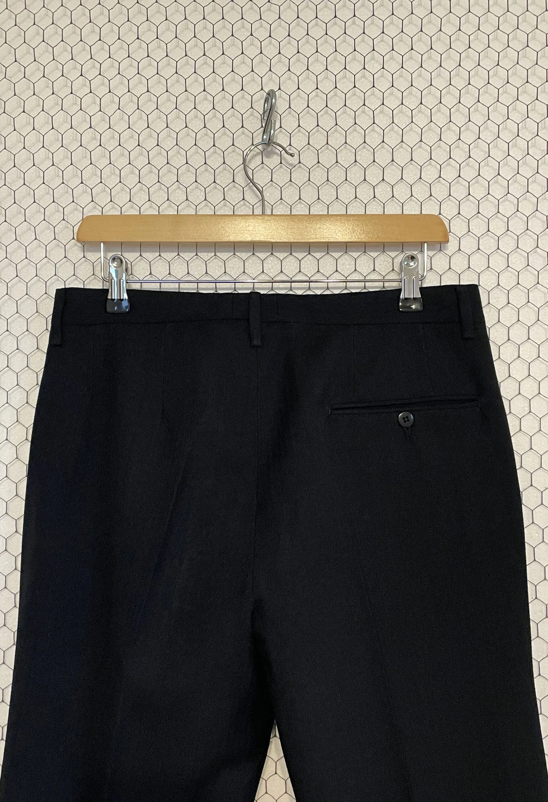 Pantaloni sartoriali vintage anni ’50 in lana jacquard