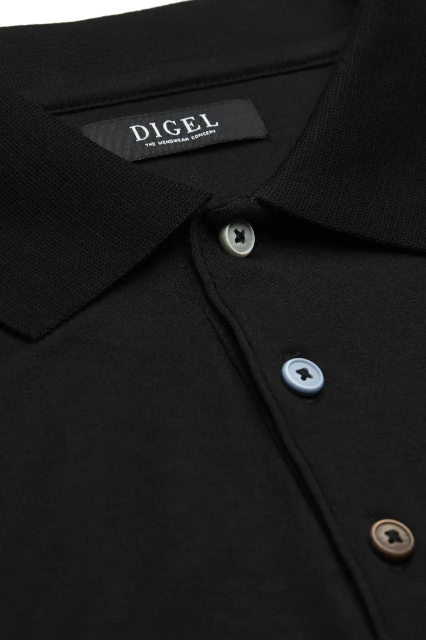 Polo manica corta digel in cotone jersey